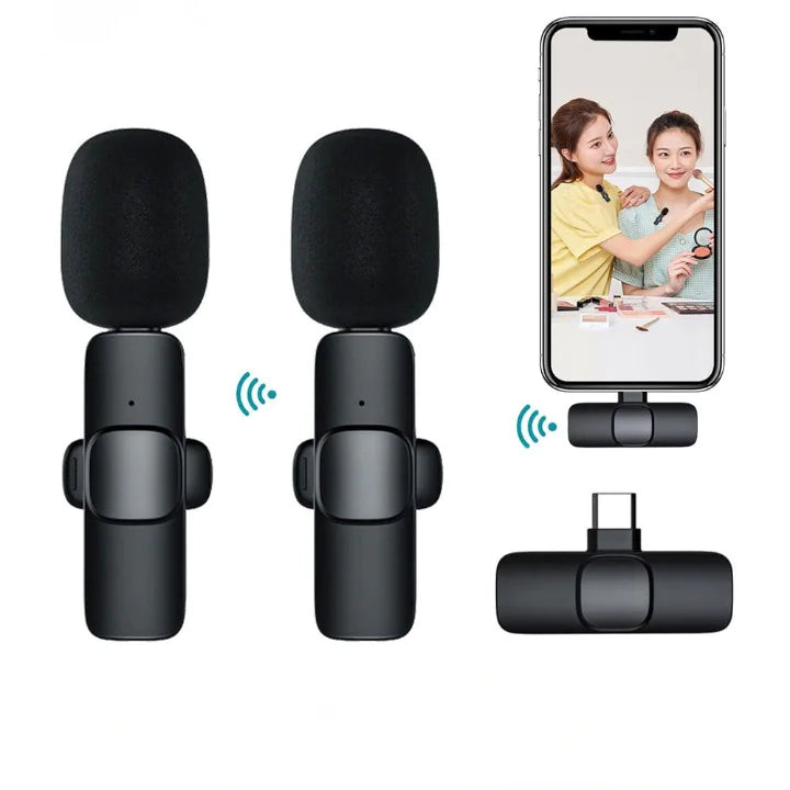 🎤 Upgrade Your Audio Game – Plug & Play Wireless Lavalier Mic