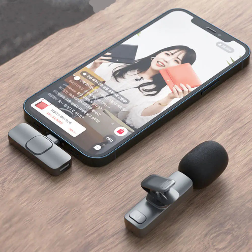 🎤 Upgrade Your Audio Game – Plug & Play Wireless Lavalier Mic
