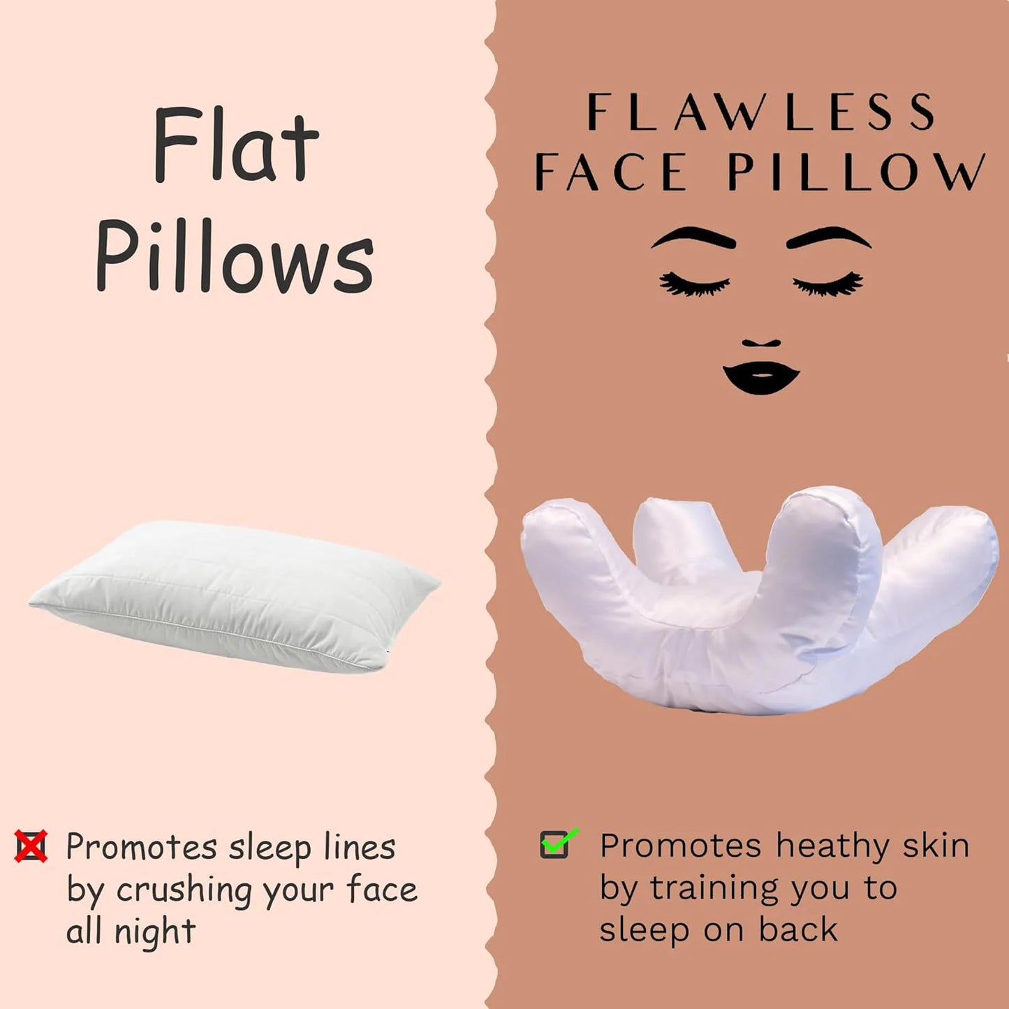 🛏️ Roo Approved! Anti-Wrinkle Face Pillow – Sleep Pretty, Wake Up Glowin' ✨✅