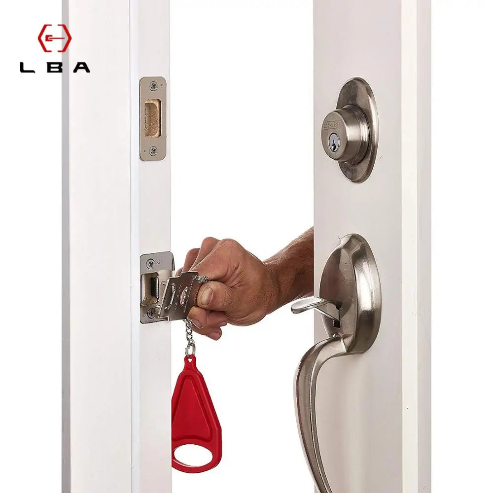 🔒 Portable Self-Defense Door Lock – Extra Protection in Seconds
