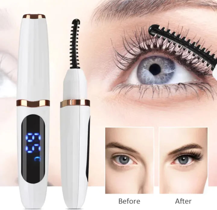 🔥 Roo Approved! Rechargeable Heated Eyelash Curler – Hot Lashes, Cool Vibes ✅
