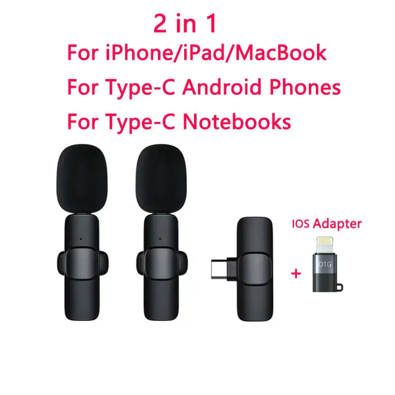 🎤 Upgrade Your Audio Game – Plug & Play Wireless Lavalier Mic